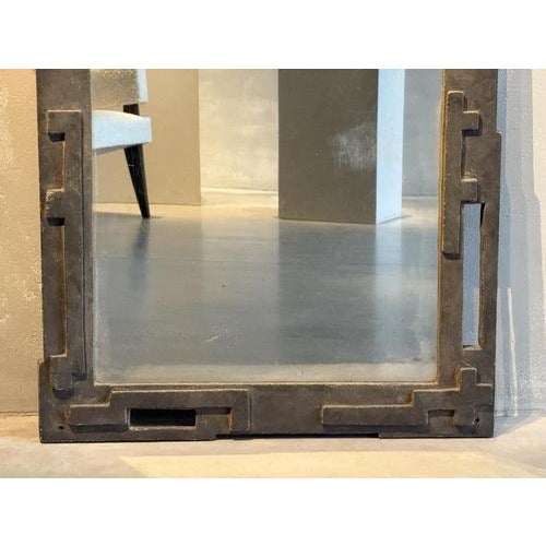 Brutalist Concrete Wall Mirror For Sale - Image 6 of 8