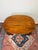 Late 20th Century Vintage Carved Wood Oval Side Table / Accent Table For Sale - Image 5 of 5