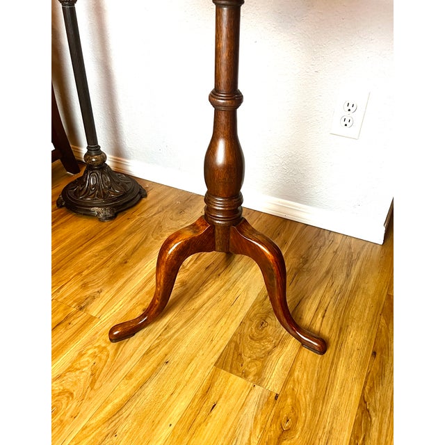 Antique Mahogany Snake-Foot Tripod Candle Table, 19th Century, Regency Tradition For Sale - Image 10 of 16