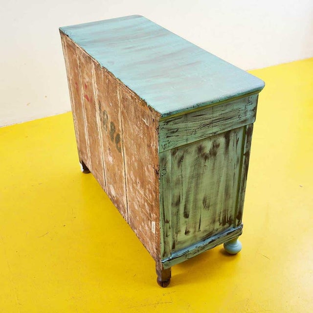 Handcrafted Pastel Green Sideboard For Sale - Image 14 of 18