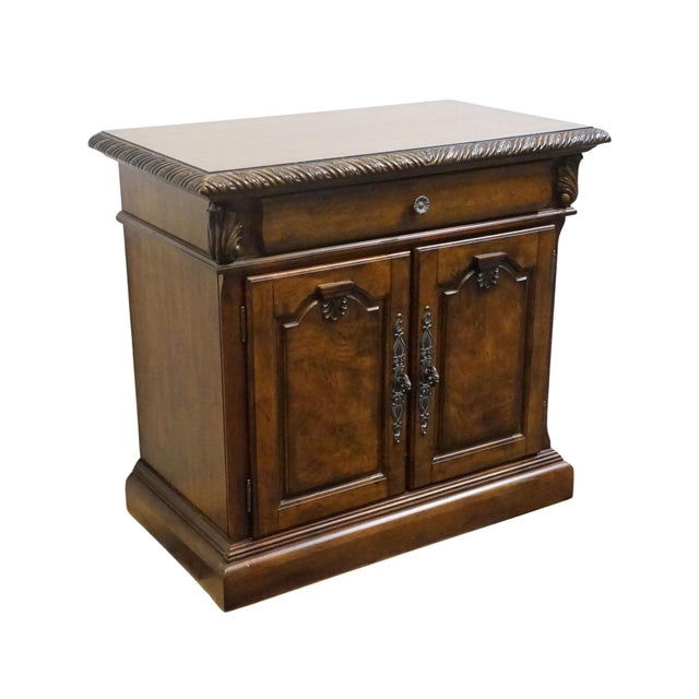 ASHLEY FURNITURE Casa Mollino Pecan Rustic European 36" Three Drawer Cabinet Nightstand B543-93 33" High 36.25" Wide...
