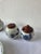 Blue Vintage Delft Blue Tiles, Salt and Pepper Shaker, and Tray, 1920s, Set of 7 For Sale - Image 8 of 12