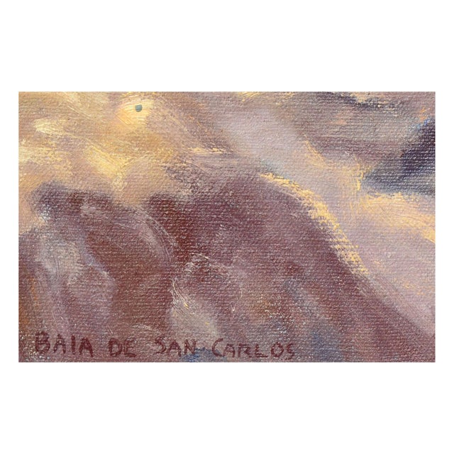 Realism Mid Century Baja De San Carlos Landscape, Original Oil on Linen by Theron Trombeau For Sale - Image 3 of 4