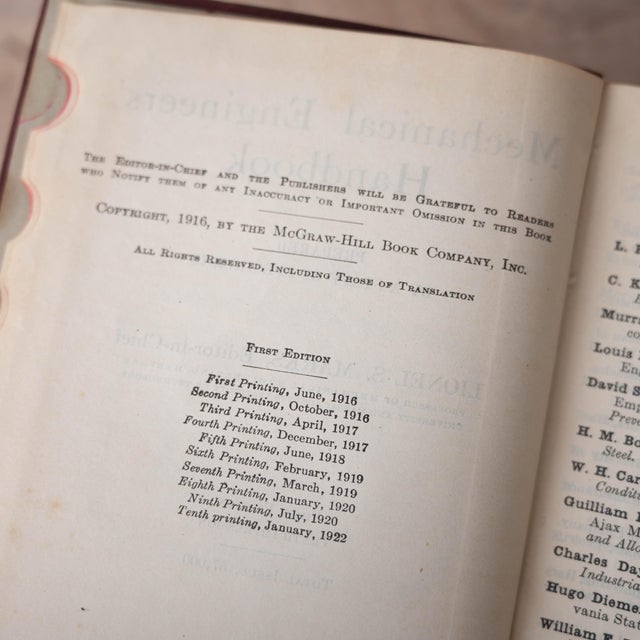 Four Antique Engineering Handbooks — Mechanical, Electrical, Machinery & Small Tools For Sale In Savannah - Image 6 of 8