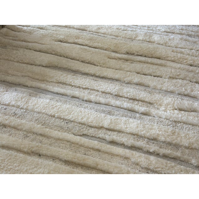 Restoration Hardware Rh Eli Wool Rug – 12' × 15' Natural | Hand-Knotted New Zealand Wool | Moroccan-Inspired Contemporary Design For Sale - Image 4 of 18