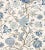 Traditional Sample - The House of Scalamandré Pondicherry Linen Print Fabric, Delft For Sale - Image 3 of 3