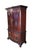 English 1990s Thomasville 18th Century Flame Mahogany Bow Front Clothing Armoire Linen Press For Sale - Image 3 of 16