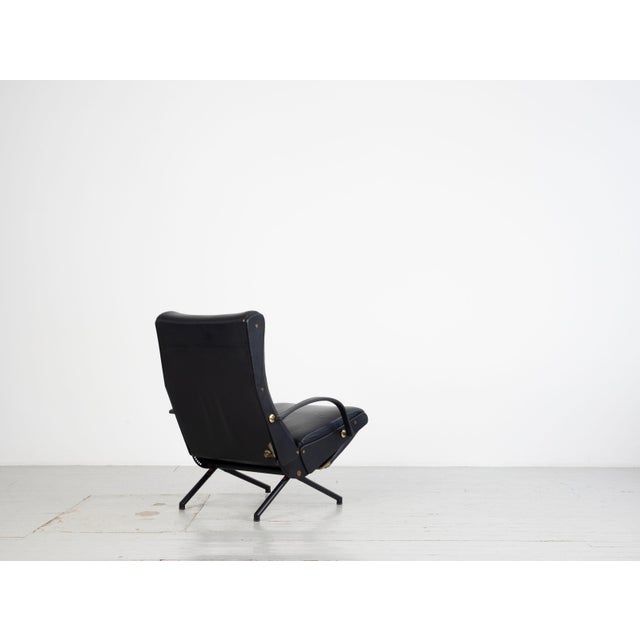 Mid-Century Modern P40 First Version 5900 Recliner by Osvaldo Borsani for Tecno, Italy, 1950s For Sale - Image 3 of 18