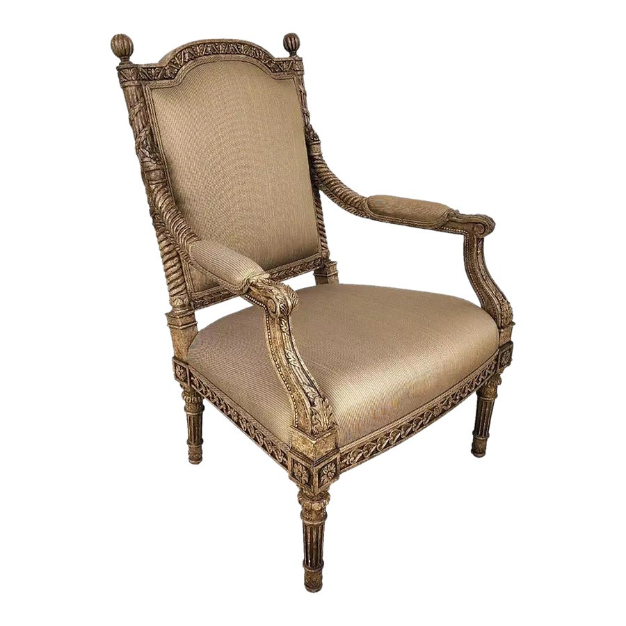 洋楽 303 - City Styles Tomlinson Erwin Lambeth Louis XVI Armchair | Chairish