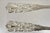 Silver Vintage Italian Baroque Style Epns Silver & Gold Plated Serving Spoon & Fork Set For Sale - Image 8 of 10