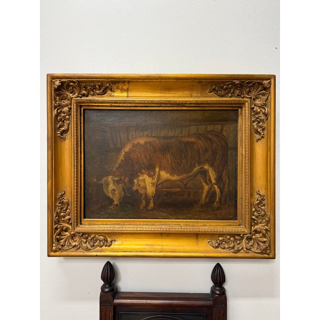Original oil painting. Signed "Rosa Bonheur". Please note, this artwork has not been independently authenticated and is...