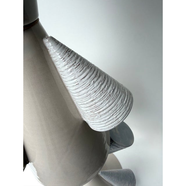 2020s Contemporary Ceramic Cones Floor Lamp by Antonio Cagianelli, Italy For Sale - Image 5 of 14