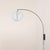 Nova Bloom Sphere Arc Lamp - Black Nickel, Steel Base, White Satin Shade, Dimmable For Sale - Image 4 of 6