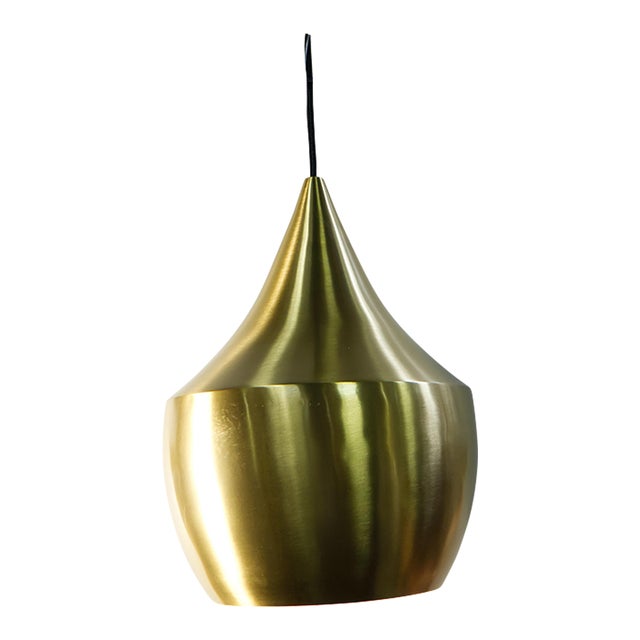 Tom Dixon Beat "Fat" Brass Pendant Light For Sale