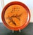 On offer is a set of six wood platter-shape trays, hand-turned and lacquered with ink painting and calligraphy by Hirao...