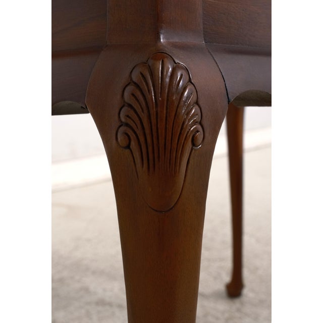 Hickory Chair Co Queen Anne Mahogany Tea Table For Sale In Philadelphia - Image 6 of 12