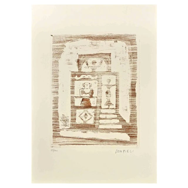 After Massimo Campigli, The House of Women, Etching, 1970s For Sale
