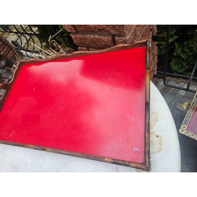 Wooden Hotel Tray, 1920s For Sale - Image 4 of 6