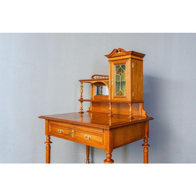 Art Nouveau Desk in Pine For Sale - Image 14 of 18