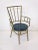 Italian Brass Chiavari Styled Arm Chair For Sale - Image 11 of 12