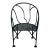 Late 20th Century Winterthur Faux Bois Iron Chair For Sale