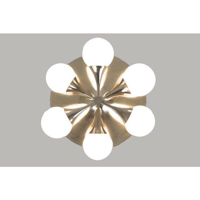 Ceiling Light with Opaque Glass Balls, Germany, 1960s For Sale - Image 6 of 10
