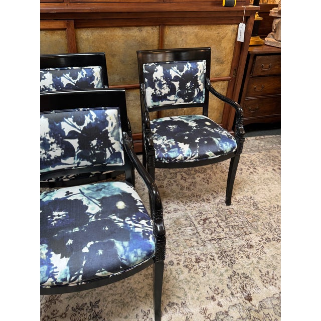 Roberto Barahona Bespoke Dining Room Chairs, Set of Four For Sale - Image 9 of 12