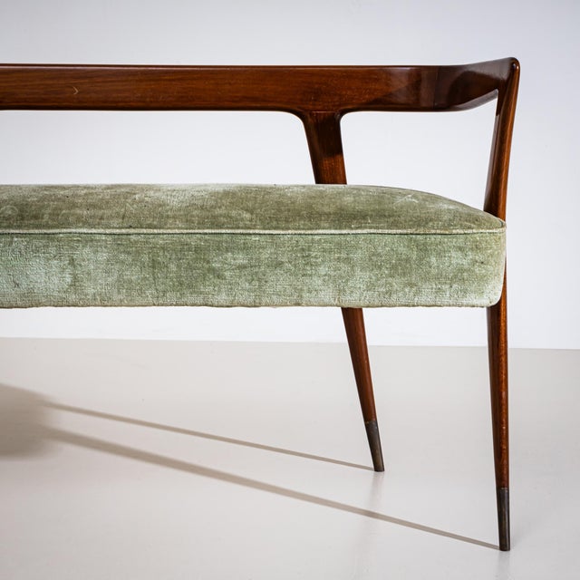 Bench, in the Style of Ico Parisi, Italy, 1950s For Sale - Image 9 of 9