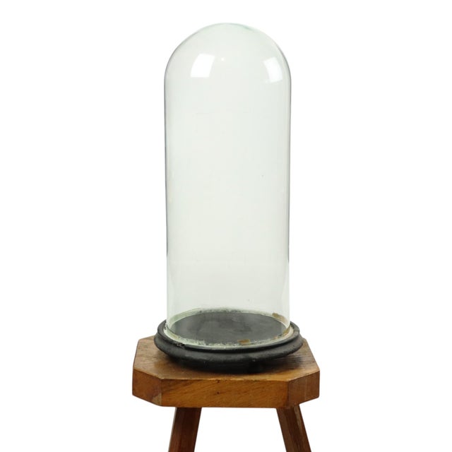 Antique Mouth-Blown Glass Dome Globe, 1890s For Sale - Image 6 of 12
