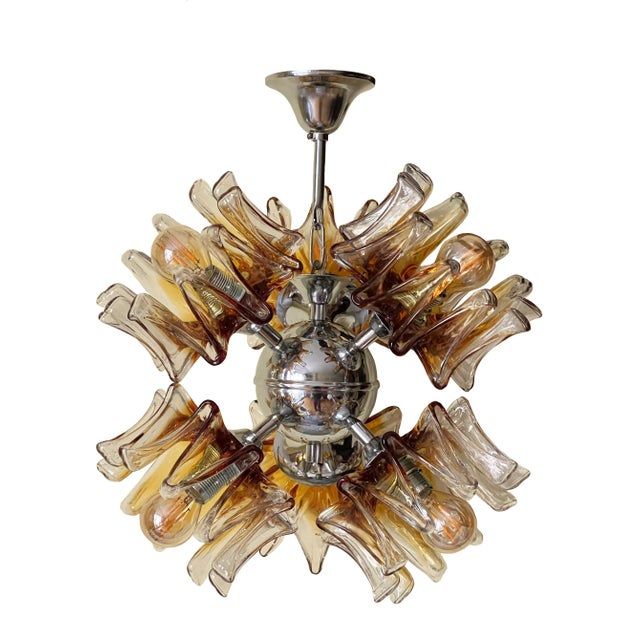 Vintage Sputnik Pendant Light from Mazzega, 1970s For Sale - Image 8 of 8