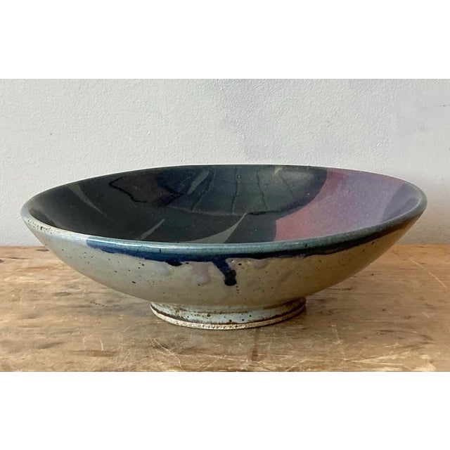 Late 20th Century Vintage Boho Studio Pottery Bowl For Sale - Image 5 of 8