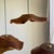 Flat Corrugated Leaf Pendant Light in Teak For Sale - Image 12 of 18