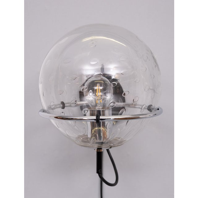 Glass Basket-Globe Wall Lamps with Raindrop Glass Bowl from Raak Amsterdam, 1970s, Set of 2 For Sale - Image 7 of 13