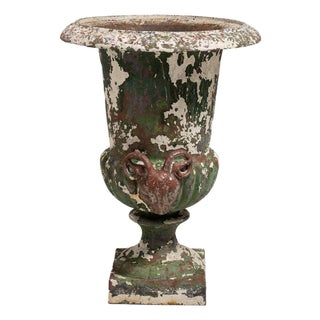 19th Century France Black Iron Urns For Sale