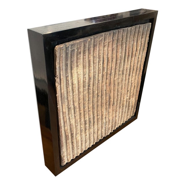 Framed Antique Hand Carved Panel For Sale