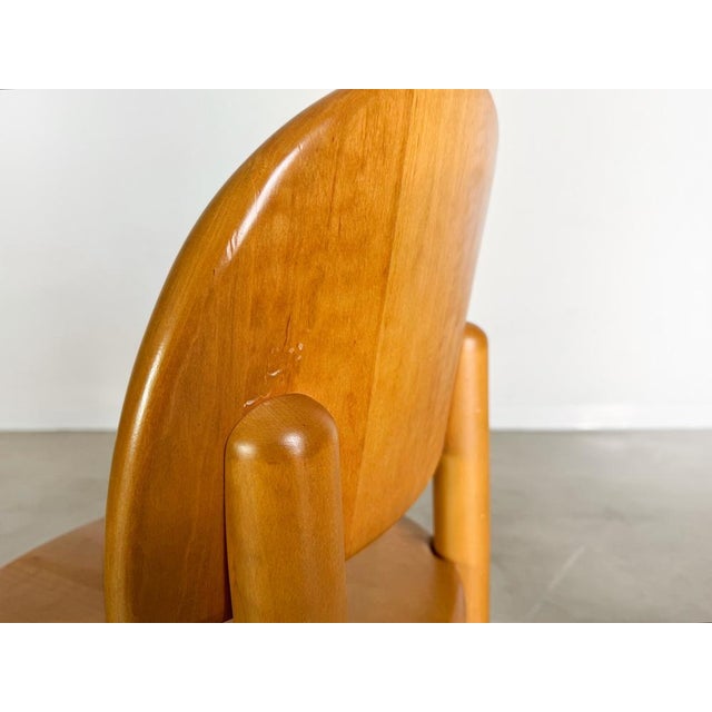 Brown Mid-Century Beech Chairs from Rainer Daumiller, Set of 4 For Sale - Image 8 of 11