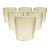 Celerie Kemble Glassware for Chairish Twisty Cups in Olive with Opal Blue Rim, Set of 6 For Sale