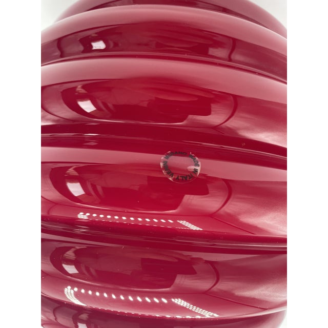 Vase in Red by Napoleone Martinuzzi, 2000 For Sale - Image 6 of 7