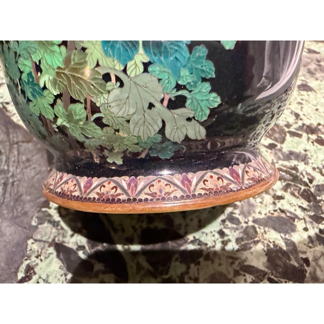 Hayashi Tanigoro Japanese Cloisonne Vase For Sale - Image 11 of 12