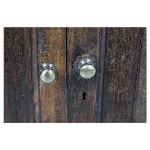 Brown Wooden Workshop Cupboard with 30 Lockers For Sale - Image 8 of 10