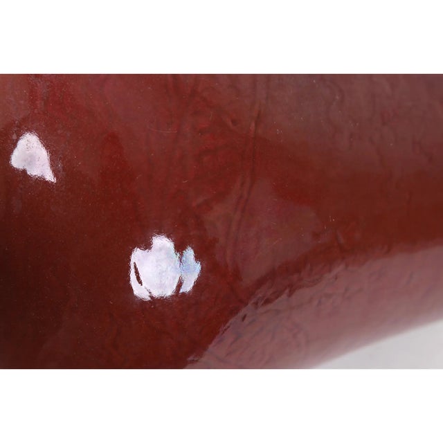 Red 20th-Century Chinese Red-Glazed Vase For Sale - Image 8 of 13