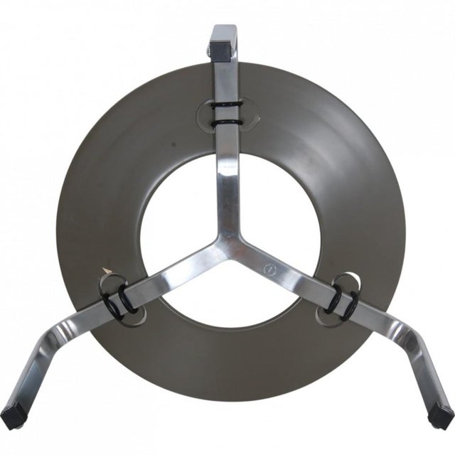 PK33 Stool in Black Bison Leather by Poul Kjærholm, 2000s For Sale - Image 4 of 10