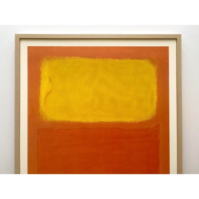 This Mark Rothko very rare vintage 1975 Pace Editions Modernist lithograph print iconic custom framed large Abstract...