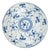 Chinese Blue & White Floral Plate, C. 1850 For Sale