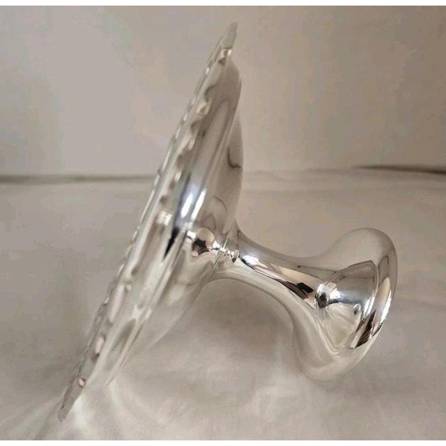 Sterling Silver Pedestal Tazza Bon Bon Dish by William Aitken, Birmingham, 1904 For Sale - Image 4 of 18