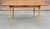 Mid-Century Modern Fruitwood and Brass Accents Extension Dining Table Refinished For Sale In Washington DC - Image 6 of 12