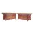 Pair Vintage Greek / Roman Neoclassical Red Painted Tole and Bronze Jardinieres For Sale