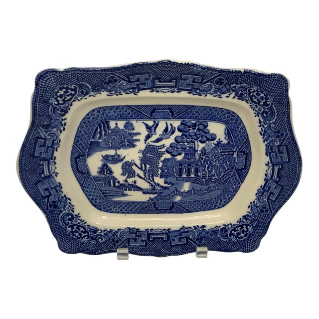 Vintage Royal Venton Ware Blue Willow Platter – John Steventon &amp; Sons England, Made in England c. 1930-1936....