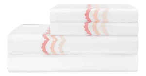 Celerie Kemble + Hamburg House Scallop Full Sheet Set - 4 Pieces