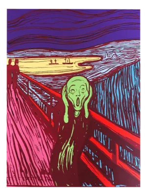 Andy Warhol, Munch's The Scream, Green, Screenprint
